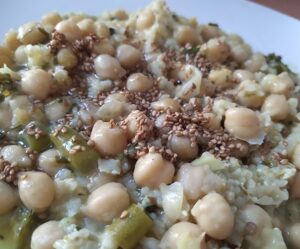 Garbanzos con Arroz en Olla a Presión | Dieta Mediterránea